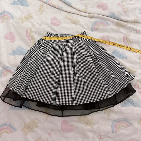 Evelyn | Black gingham skirt - Picture 4 of 4